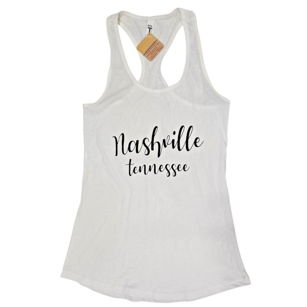 Nashville Tennessee Racerback Tank Top Longer Rounder Hem NWT